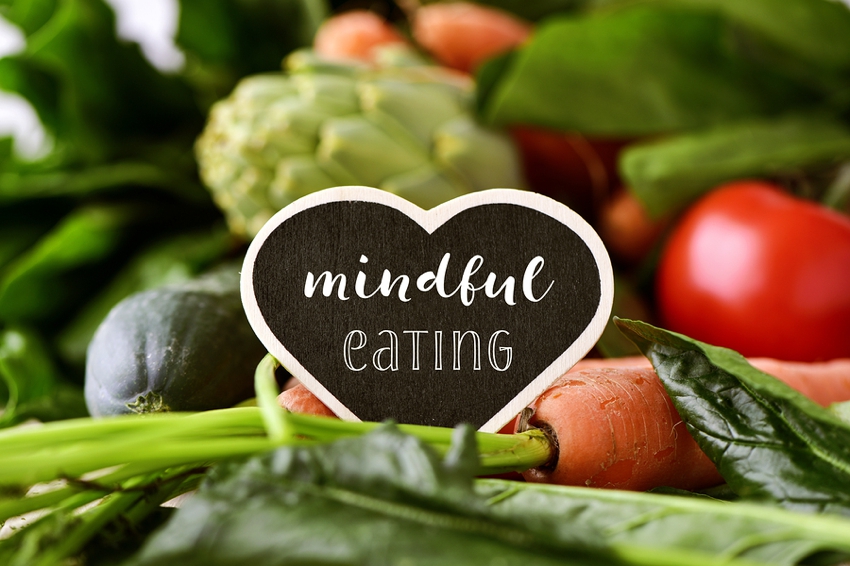 Mindful eating sign