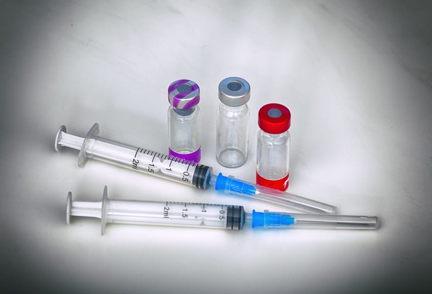 Vaccine syringes & vials
