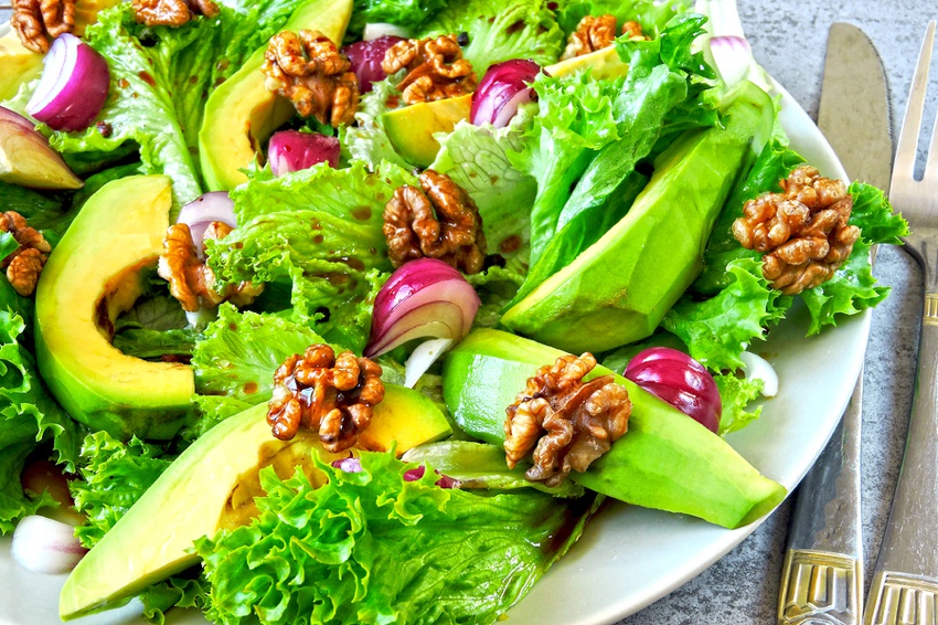 Raw vegan salad