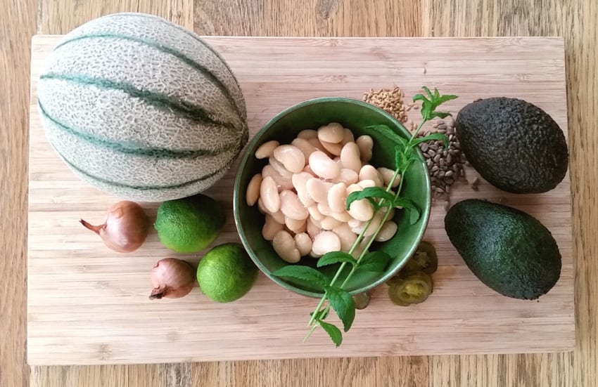 Vegan Summer Salad Ingredients