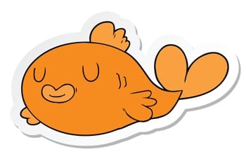 Happy Fish Sticker