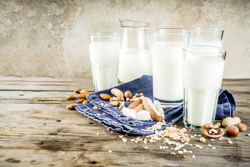 Vegan milk alternatives