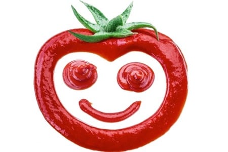 Tomato ketchup smile