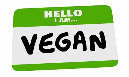 Vegan name tag