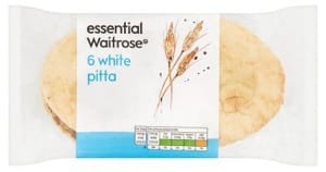 Waitrose Essential White Pitta