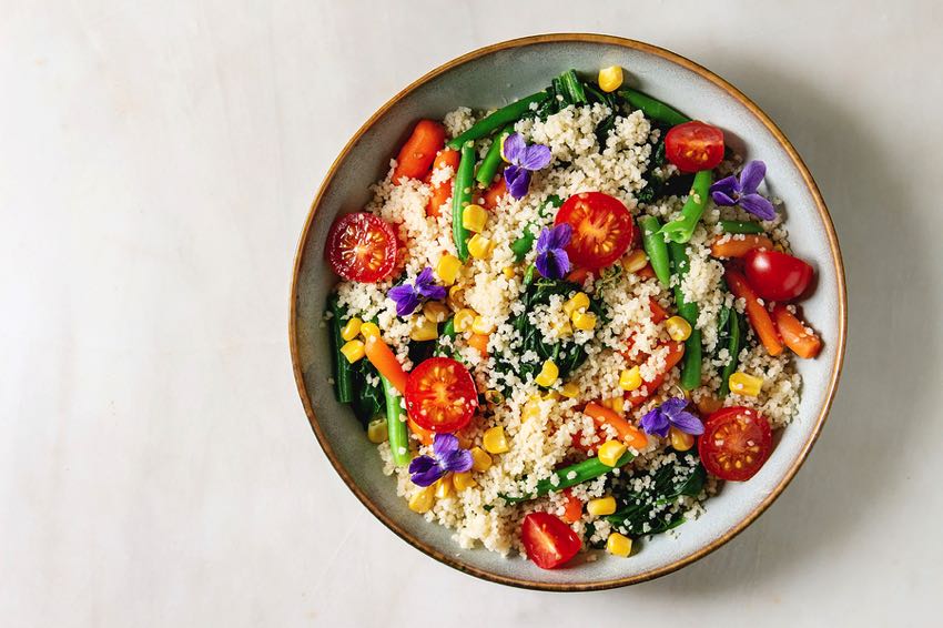 Couscous dish with vegetables