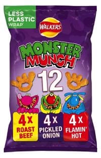 Sadly none of the Monster Munch range are vegan