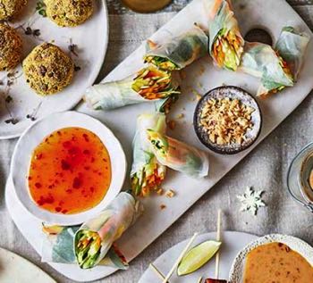 The BBC's Vegan Rainbow Rolls