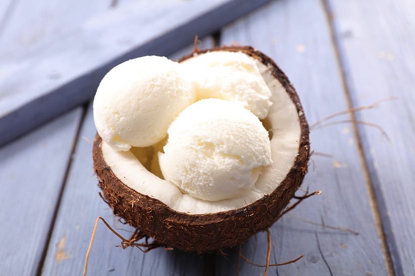 Coconut ice cream