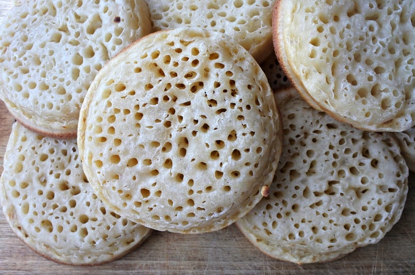 Crumpet pileup