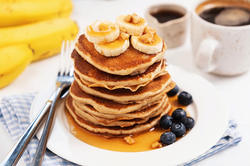 Pancakes with maple syrup