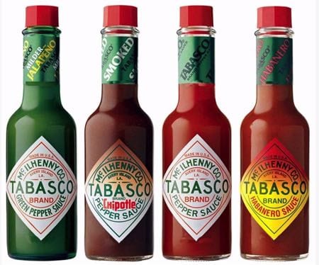 Types of Tabasco sauce