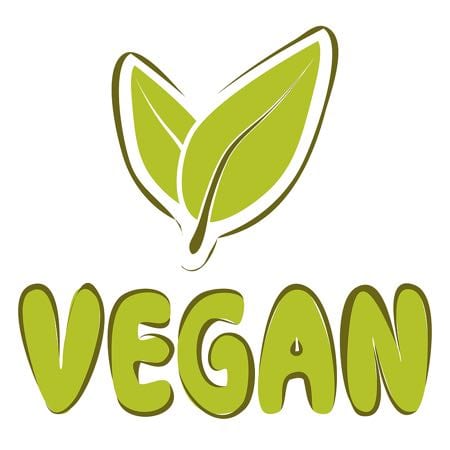 Vegan sign leaf