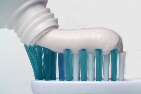 Up close toothpaste