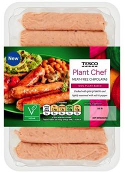 Tesco Plant Chef Sausages