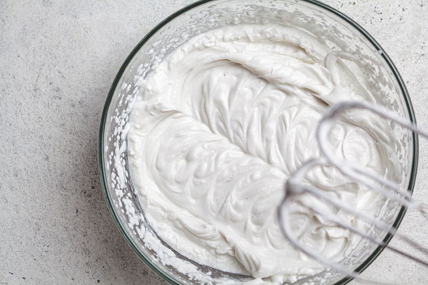 Homemade whipped cream