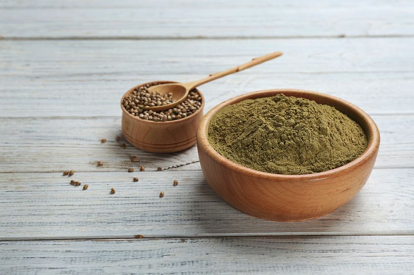 Hemp protein powder