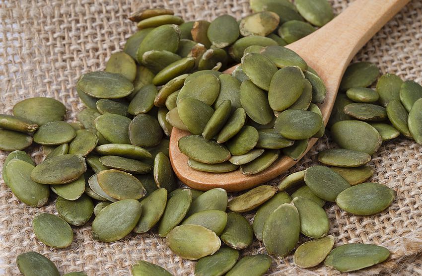 Raw pumpkins seeds