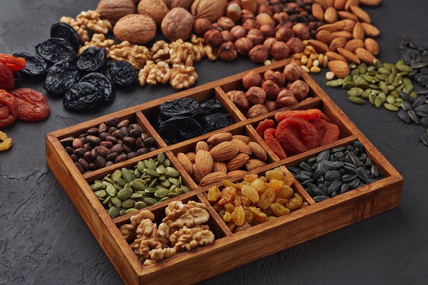 Nuts, seeds and dried fruits