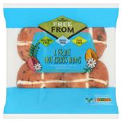 Morrisons Free From 4 Fruit Hot Cross Buns