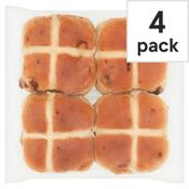 Tesco Hot Cross Buns 4 Pack