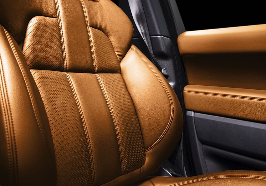 Leather car interior