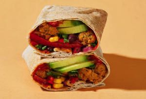 Falafel, Avo & Chipotle Flat Bread