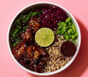 Sticky Aubergine Hot Rice Bowl