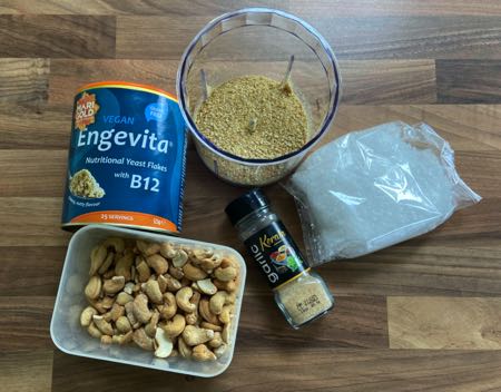 Vegan Parmesan Ingredients