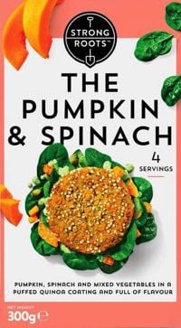 Strong Roots the Pumpkin & Spinach Burger