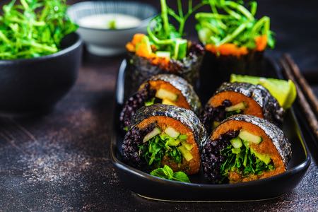 Vegan sushi rolls