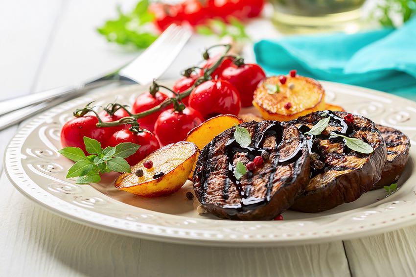 Roasted eggplant steaks