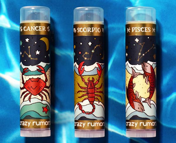 Crazy Rumours lip balm selection