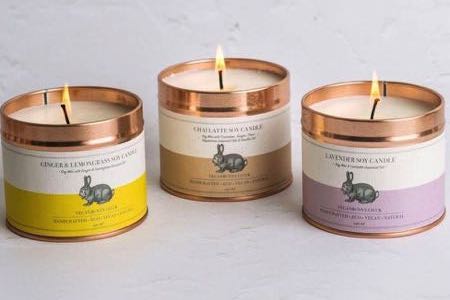 Vegan Bunny candles