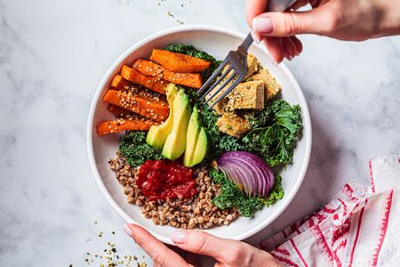 Vegan salad bowl