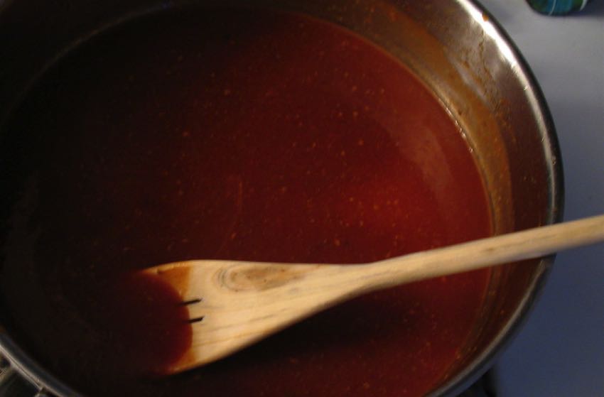 Homemade BBQ sauce